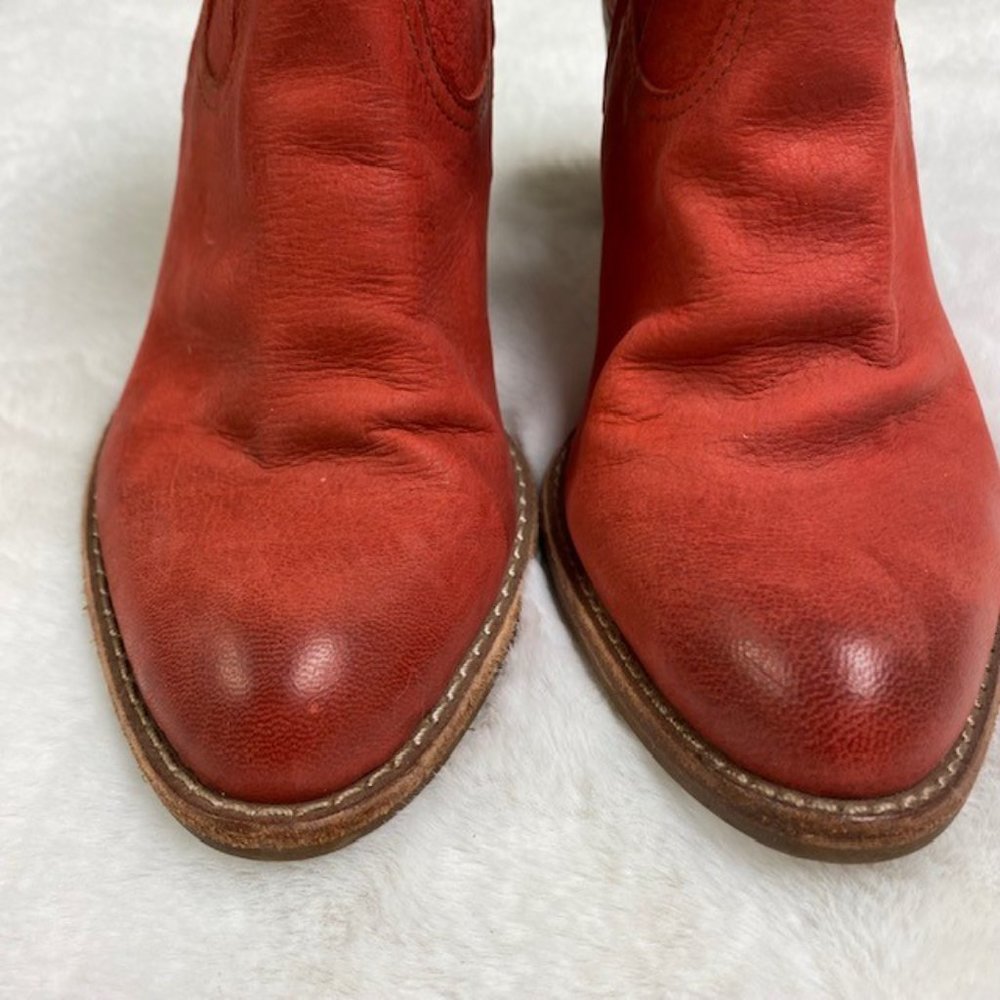 Dolce Vita Jasper Red Mule Open Heel Booties Size 6.5 - Picture 2 of 10
